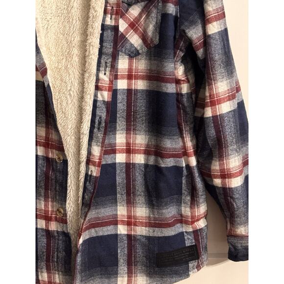 Buffalo David Bitton Jacket Shacket Sz M Plaid Lumberjack Outdoor Lined Workwear - Picture 2 of 12